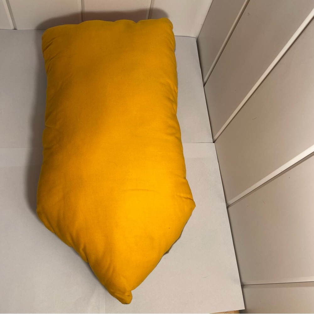 80s vintage Handmade Pillow Pencil shape decorative throw pillow 1980s 19 in - Picture 15 of 16